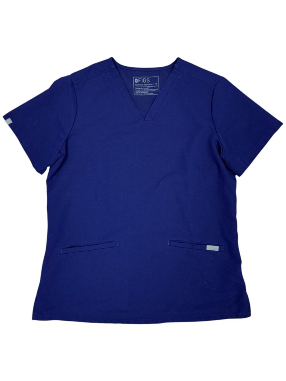 FIGS Women's EUC Casma 3-Pocket V Neck Scrub Top Navy | Size M - Picture 5 of 10